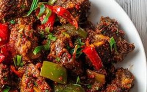 Asun (Peppered Goat Meat)