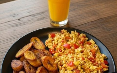 Fried Plantain & Scrambled Eggs