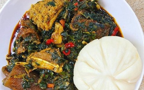 Fufu + Afang Soup